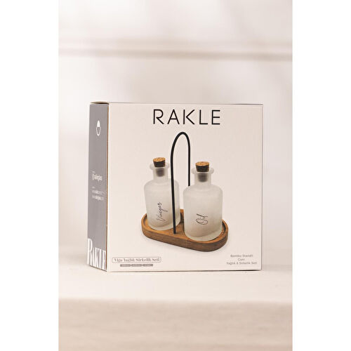 Rakle Vigo Bambu Stantlı 2'li Yağlık-sirkelik Seti 200 Cc