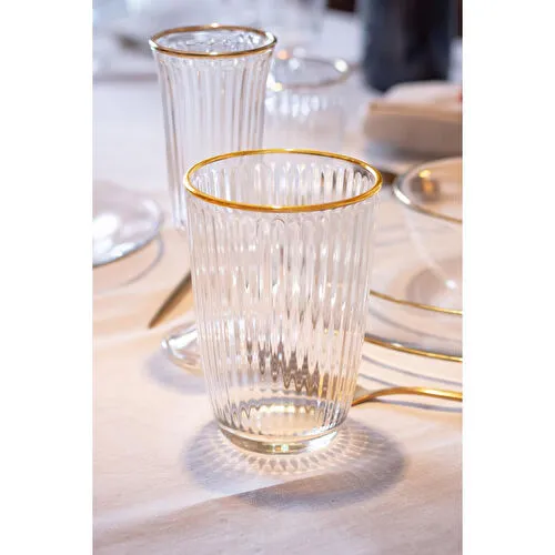 Rakle Splendid Gold 4'lü Meşrubat Bardağı Seti 395 Cc