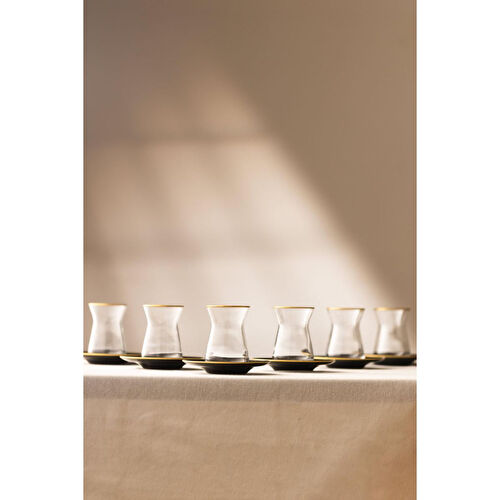 Rakle Black 12 Parça Çay Seti 132 Cc