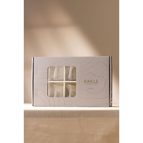 Rakle Black 12 Parça Çay Seti 132 Cc