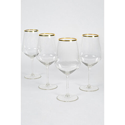 Rakle Avantgarde Gold 4'lü Kadeh Seti 490 Cc