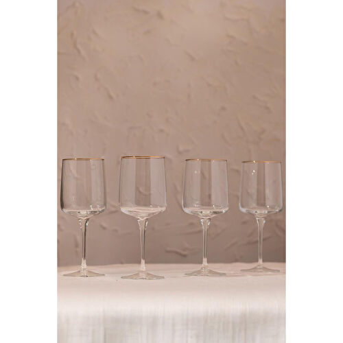 Rakle Bliss Gold 4'lü Kadeh Seti 430 Cc