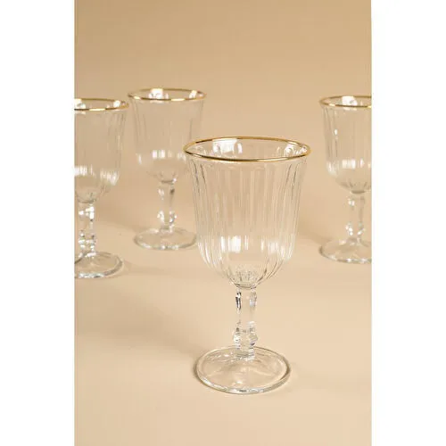 Rakle Splendid Gold 4'lü Kadeh Seti 240 Cc