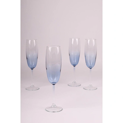 Rakle Larc 4'lü Şampanya Kadehi Seti Mavi 220 Cc Rakle Larc 4'lü Şampanya Kadehi Seti Mavi 220 Cc
