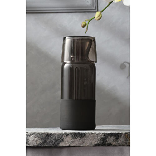 Rakle Matte Bardaklı Sürahi Siyah 700 Cc