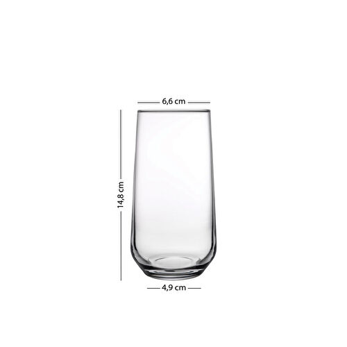 Rakle New Iconic 4'lü Meşrubat Bardağı Seti Amber 470 Cc