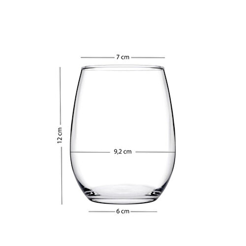 Rakle Astoria Kristalin Cam 4'lü Meşrubat Bardağı Seti 570 Cc