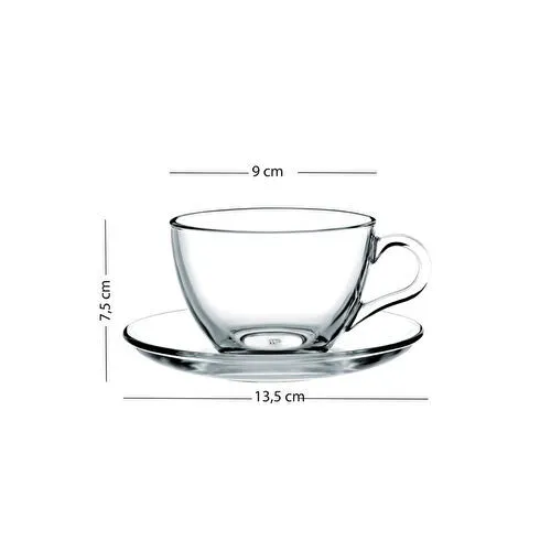 Rakle Pure Black 2'li Çay Fincanı Seti 240 Cc