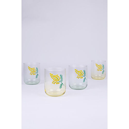 Rakle Mimoza 4'lü Su Bardağı Seti 280 Cc