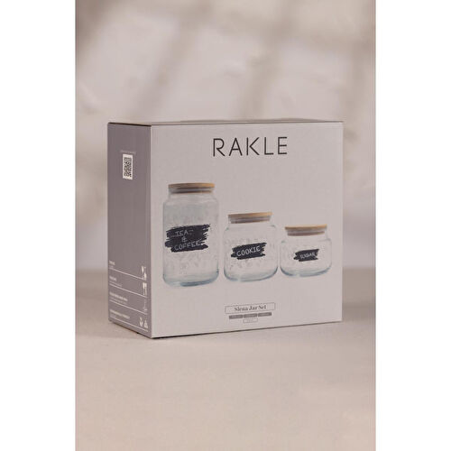 Rakle Siena Jar 3'lü Kavanoz Seti 970 Cc/ 635 Cc/ 430 Cc