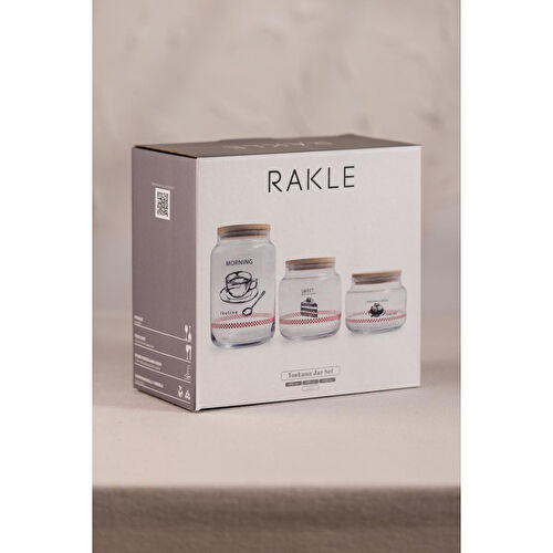 Rakle Toskana Jar 3'lü Kavanoz Seti 970 Cc/ 635 Cc/ 430 Cc
