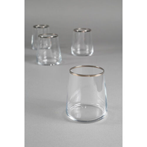 Rakle Avantgarde Platin 4'lü Su Bardağı Seti 420 Cc