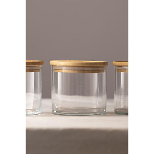 Rakle Sade 3'lü İstiflenebilir Kavanoz Seti 620 Cc