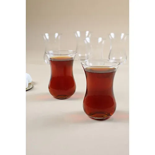 Rakle Pure İthal İnce Cam 6'lı Çay Bardağı Seti 120 Cc