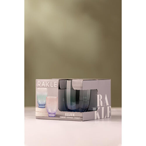 Rakle Elite 4'lü Su Bardağı Seti Mavi 320 Cc