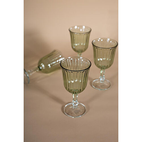 Rakle Splendid 4'lü Kadeh Seti Yeşil 240 Cc