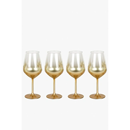 Rakle Glow 4'lü Kadeh Seti Altın 490 Cc