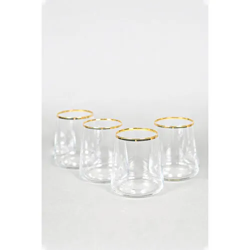 Rakle Avantgarde Gold 4'lü Su Bardağı Seti 420 Cc