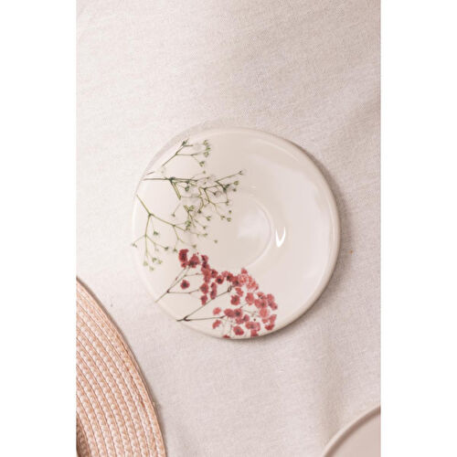 Rakle Cara Seramik 6'lı Çay Tabağı Seti 13 Cm