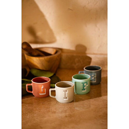 Rakle Life Metal Stantlı 4'lü Kupa Seti 180 Cc