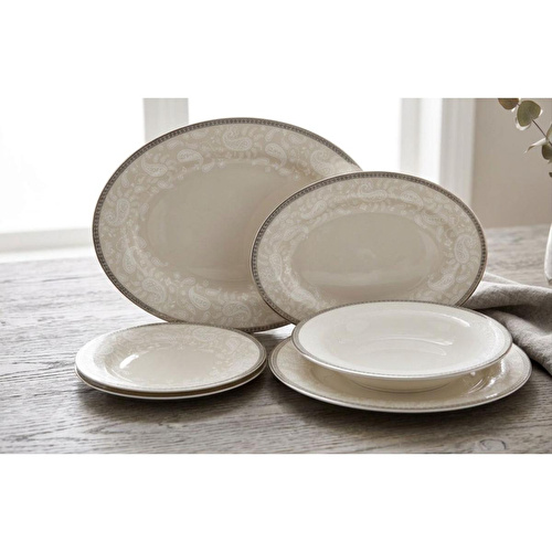 Royal Canterbury Milada Platinum 55 Parça Yemek Takimi