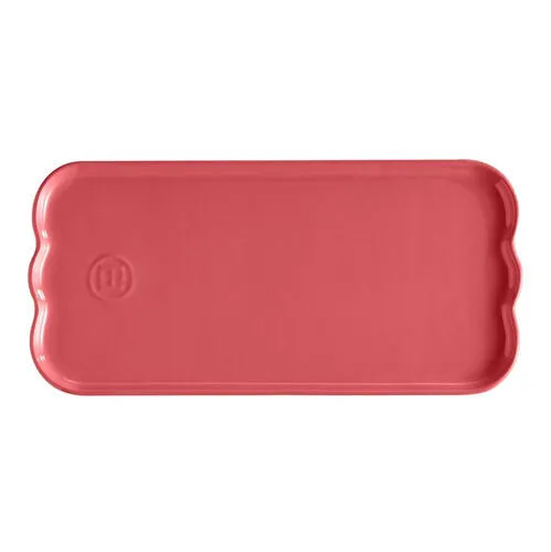 Emile Henry Madeleine Servis Tabağı 31,5 Cm Ruj Pembesi