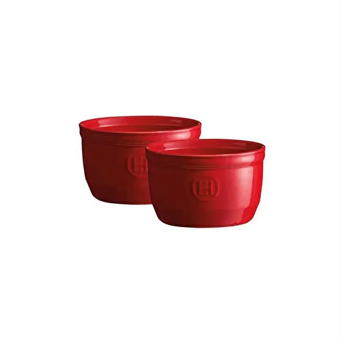 Emile Henry Fırın Kabı Ramekin 2 Li Set No.10 Kırmızı/burgundy