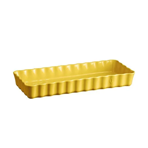Emile Henry Tart-börek-fırın Kabı Dikdörtgen 36.5 X 15 Cm Mat Sarı/provence Yellow