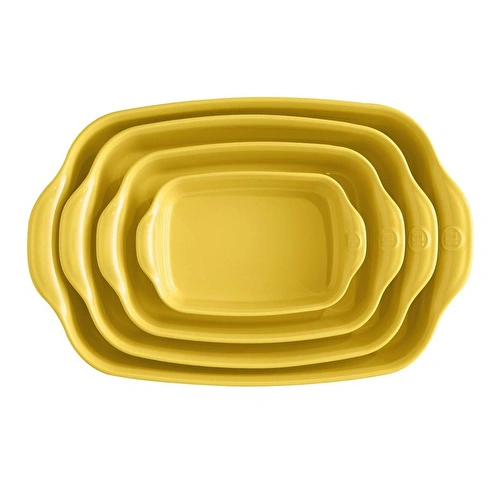 Emile Henry Fırın Kabı Dikdörtgen 42 X 28 Cm Mat Sarı/provence Yellow