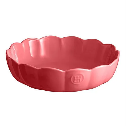 Emile Henry Madeleine Fırın Kabı Yuvarlak 27 Cm Ruj Pembesi