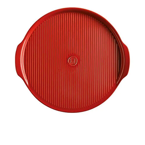 Emile Henry Pizza/fırın Kabı Yuvarlak 40 Cm Kırmızı/burgundy