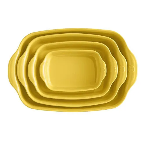 Emile Henry Fırın Kabı Dikdörtgen 30 X 19 Cm Mat Sarı/provence Yellow