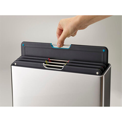 Joseph Joseph Folio Standlı Kesme Tahtası 4 Lü Çelik Gri