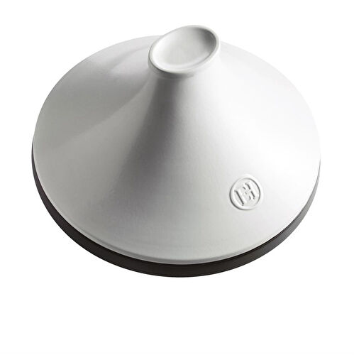 Emile Henry İnduksiyon Uyumlu Tajin 32 Cm 4 L Beyaz Kapaklı/slate