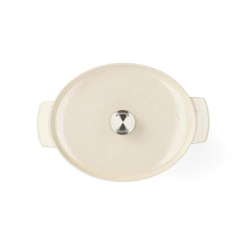 Kitchenaid Oval Döküm Demir Tencere 30 Cm - 5.6 L Krem