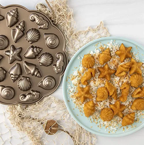 Nordicware Mini Deniz Kabukları Kek Kalıbı Platin Nordicware Mini Deniz Kabukları Kek Kalıbı Platin