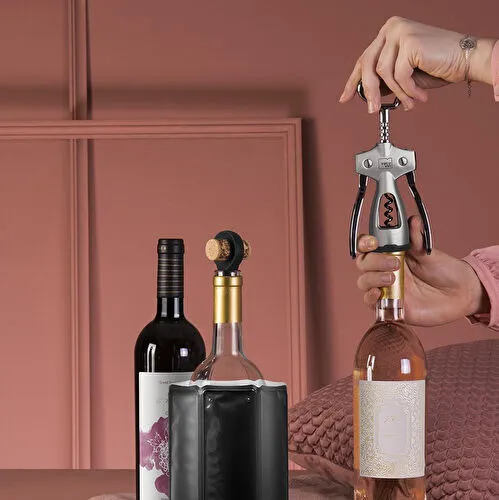 Vacu Vin Kanatlı Tirbuşon Gümüş - Kutulu Gümüş