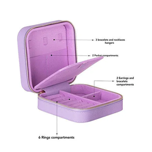 Bloominbag Amanda Iris Glow Grande Hakiki Deri Takı Kutusu