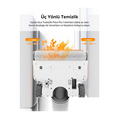 Roborock Flexi Pro Dikey Robot Süpürge Beyaz