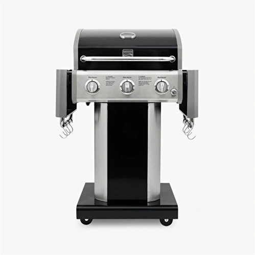 Kenmore Gazlı Barbekü 3 Ocaklı Siyah - Metal