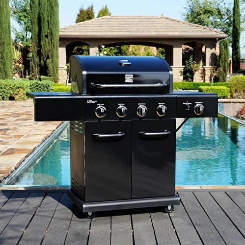 Kenmore Gazlı Barbekü 4 Ocaklı Siyah Kenmore Gazlı Barbekü 4 Ocaklı Siyah