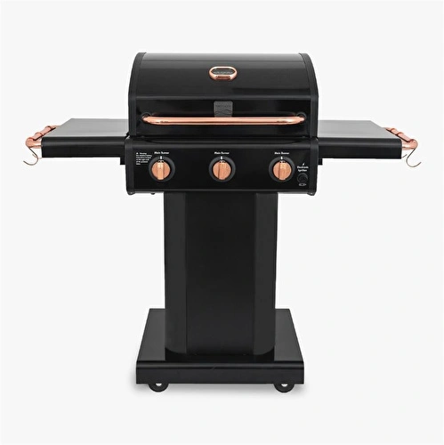 Kenmore Gazlı Barbekü 3 Ocaklı Siyah - Bakır