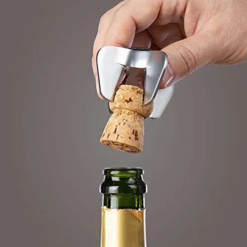 Vacu Vin Şampanya Seti Siyah