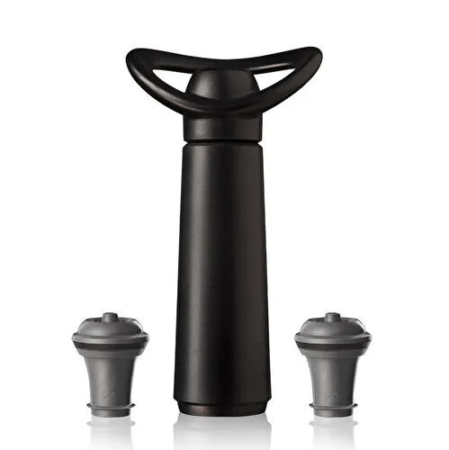 Vacu Vin Şarap Koruyucu Concerto Siyah 1 Pompa 2 Tıpa - Kutulu Siyah