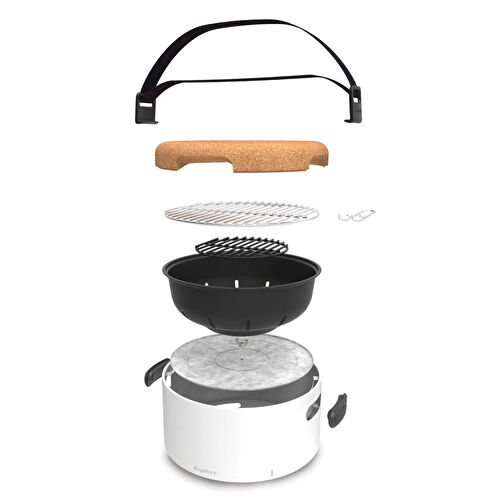 Berghoff Leo Masa Üstü Mangal Beyaz