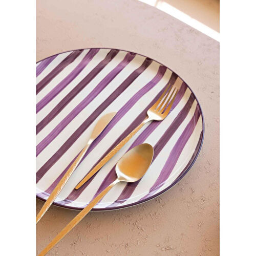 The Mia Joy Yemek Takımı 6 Kişilik 24 Parça Mor 2401