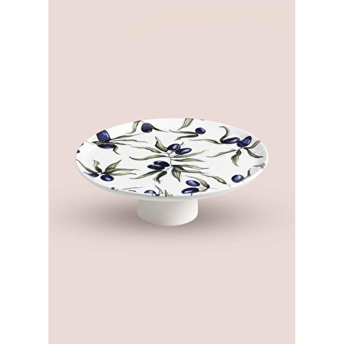 The Mia Olivos Ayaklı Servis Tabağı 10x30 Cm Ovs0010