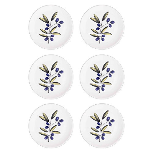 The Mia Olivos Servis Tabağı 6lı Set 26 Cm Ovs0003