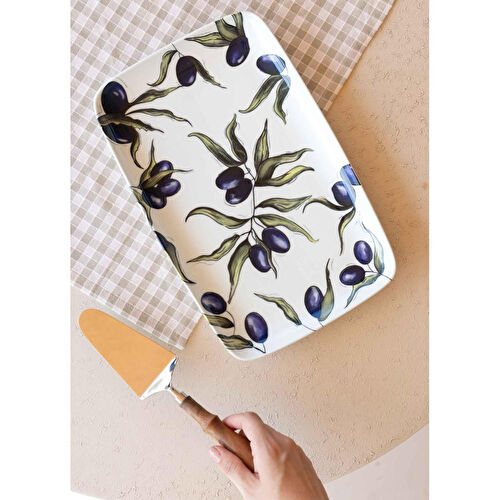 The Mia Olivos Dikdörtgen Servis 33x21 Cm Ovs0016