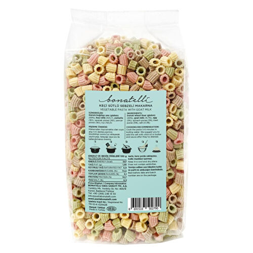 Bonatelli Keçi Sütlü Sebzeli Makarna 300 Gr